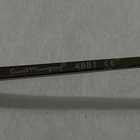 Ernest Hemingway Eyeglasses Sunglasses Frames Only Satin Black 54-18-145 4881 - Picture 3 of 5